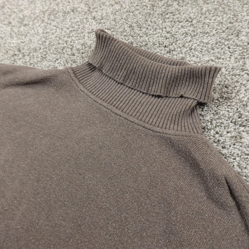 VTG Woolrich Sweater Womens Sβ Brown Knit Pullover Turtleneck Outdoor Casual USA